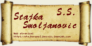 Stajka Smoljanović vizit kartica